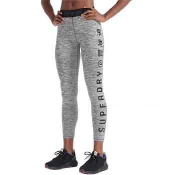 Superdry Mallas Training Elastic Gris Mujer Adulto