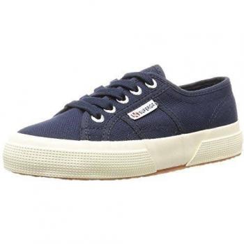 Superga 2750 Jcot Classic Children's Unisex Summer Lace-up Canvas Trainers - Navy - Size UK 11 Kids