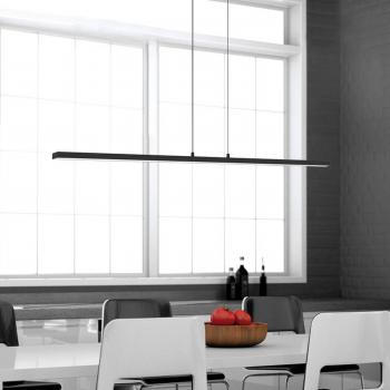 Lámpara Colgante LED Bande, 155 cm Arriba/Abajo, Negra, CCT, Regulable