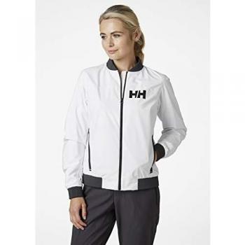 Helly Hansen HP Racing Wind Jacke Chaqueta, Mujer, Blanco, Small
