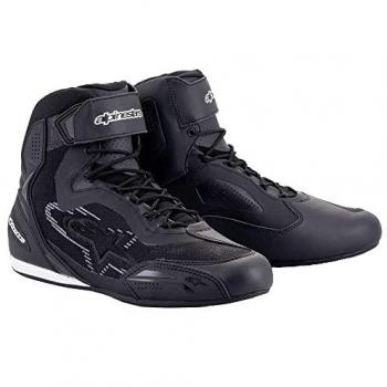 Alpinestars Faster-3 Rideknit Motorcycle Shoes - Black/Dark Gray