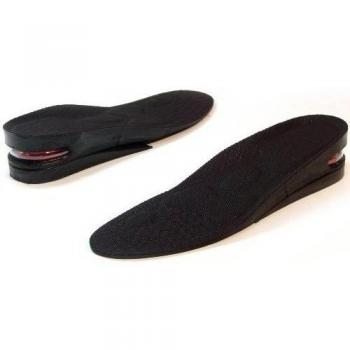 2Layer 5 cm Longitud total negro altura de espuma Aumentar Ascensor zapatos taller plantilla para mujeres dípticas Pad par