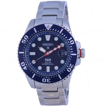 Seiko Prospex PADI Special Edition Blue Dial Solar Diver's Watch SNE549 200M Men's Watch