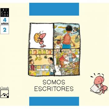 SOMOS ESCRITORES. Cuaderno 2. Mila, la hormiga. BICHITOS. 4 años - 9788421834374