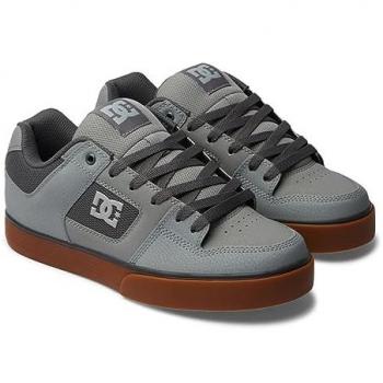 Zapatillas de Cuero DC Shoes Pure para Hombre - Carbono Gum 1, Talla 42.5 EU