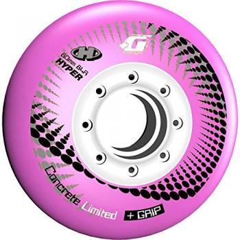 Hyper Wheels Rueda Urban Concrete 72/84 mm para patín, Adultos Unisex, Rosa, 4 unidades