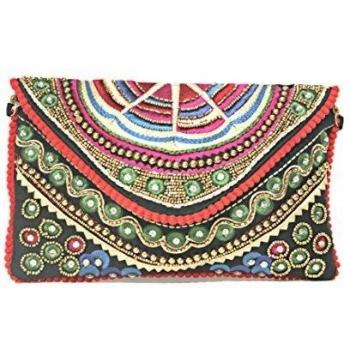 Bolso clutch étnico vintage
