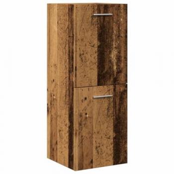 Armario Colgante de Baño Madera Envejecida 30x30x80 cm en Madera Ingenierizada