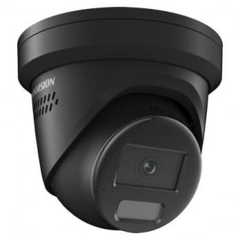 Cámara de red Hikvision 4MP con Smart Hybrid Light y ColorVu, visión nocturna inteligente hasta 30 metros, modelo DS-2CD2347G2H-LISU/SL (Negro)
