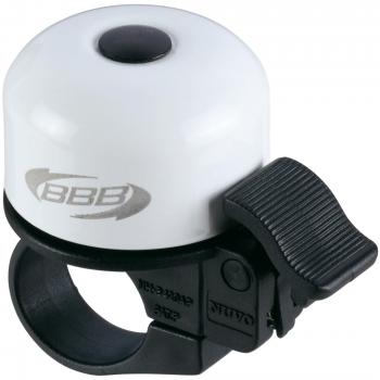 BBB Cycling - Timbre para manillar de bicicleta de acero inoxidable Unisex. Color Blanco. Talla Única - Modelo Loud & Clear BBB-11