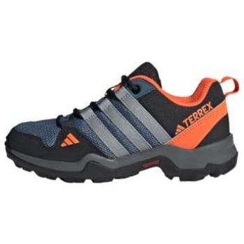 Zapatillas de montaña adidas Terrex AX2R infantil, características: diseño unisex, color Wonder Steel Grey Three con Impact Orange, talla 38(2/3) EU, ideales para senderismo y actividades al aire libre