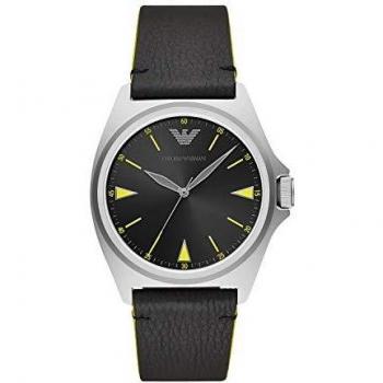 Emporio Armani Reloj Analógico para Hombre de Cuarzo con Correa en Piel Genuina AR11330