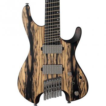 Ibanez QX527 7-String Electric Guitar with Pale Moon Ebony Finish - Natural Flat Model