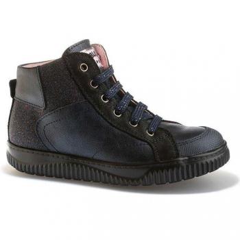 Botines de niña de piel con cremallera