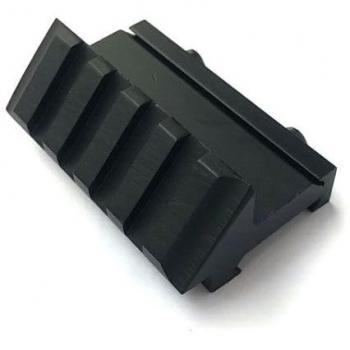 ATAIRSOFT WorldShopping4U Airsoft 20mm 45 Grados de Desplazamiento de un Solo Lado de Aluminio Picatinny Weaver Rail Mount