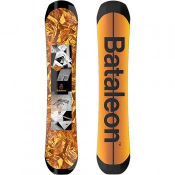 Bataleon Fun.Kink 2024 Snowboard estampado, modelo Wide U 159, snowboard de freestyle con tecnología Triple Base, flex medio, diseño gráfico llamativo y construcción duradera