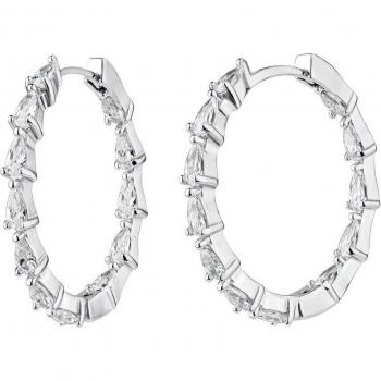 Pendientes aros Ear Candy Matilda de Plata de Ley 925 bañados en rodio