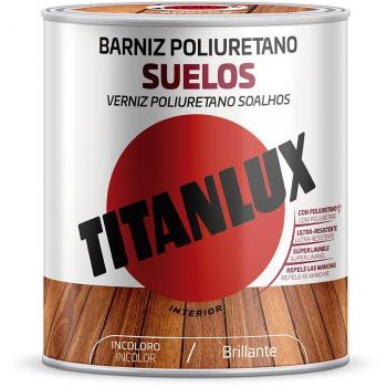 Barniz para Suelos de Madera TITANLUX Poliuretano Brillante Incoloro 4 Litros