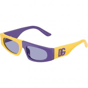 Dolce & Gabbana Kids DX4004 34131A Squared Sunglasses in Yellow and Violet Acetate