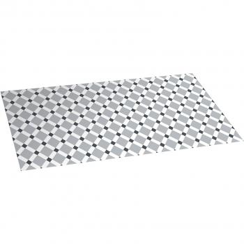 Stor Planet Croma - Alfombra Vinílica Estampada Gres Blanco-Gris 50X110