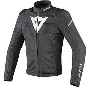 Dainese-HYPER FLUX D-DRY Chaqueta, Negro/Negro/Blanco, Talla 52