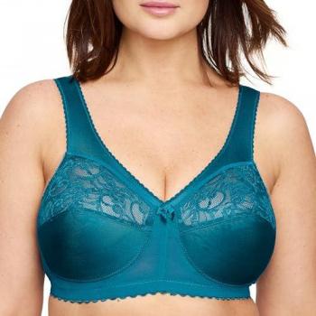 Glamorise MagicLift Full-Figure Wireless Support Bra Green 44-G