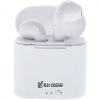 Vakoss SK-832BW Auriculares Inalámbricos Bluetooth con Estuche de Carga