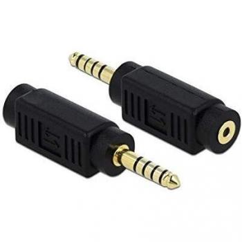 Adaptador de Audio Delock 4,4 mm 5 Pines a Hembra 2,5 mm 4 Pines - Negro