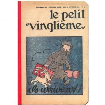 Moulinsart Bloc de Notas Libreta Tintín Le Petit vingtième ils arrivent 12,5x20cm