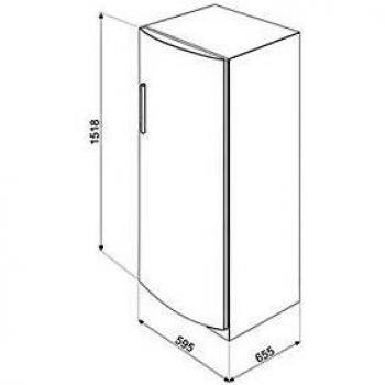 Congelador SMEG CV275NF Blanco 1.52m