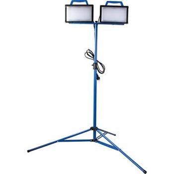 Luz de Trabajo LED 2x30W Optiline con Estativo, IP54, 6500lm, 4000k, Cable de 3m, Interruptor On/Off