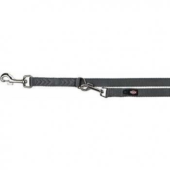 Correa Ajustable Premium para Perros L-XL, 2m/25mm, Gris Graphite