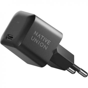 Cargador Rápido USB-C GaN PD 30W Portátil Negro para Dispositivos Móviles