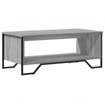 Mesa de centro de madera de ingeniería gris Sonoma 100x51x40 cm
