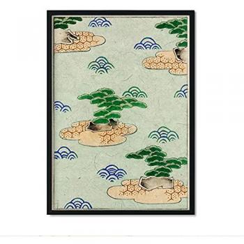 Póster Decorativo Shin 03 - Ilustraciones Vintage Japonesas de la Revista Shin Bijutsukai, Tamaño A4, Sin Marco