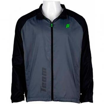 Prince Warmup - Chaqueta Infantil, Color Gris/Negro, Talla XL