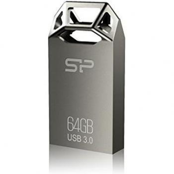 Silicon Power Jewel J50  - Memoria USB 3.0 de 64 GB, color titanio