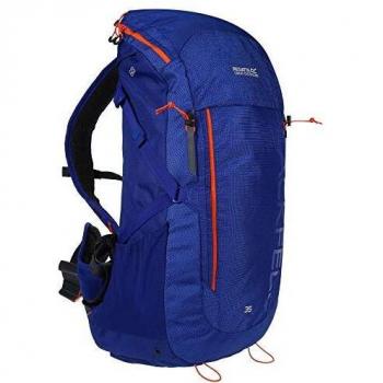 Regatta Mochila unisex Blackfell III reflectante resistente de viaje para senderismo, Unisex, Mochila, EU186 6BP000, Surfspray/Blaze, 35 Litros