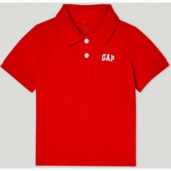 Polo de niño GAP con logo de manga corta rojo