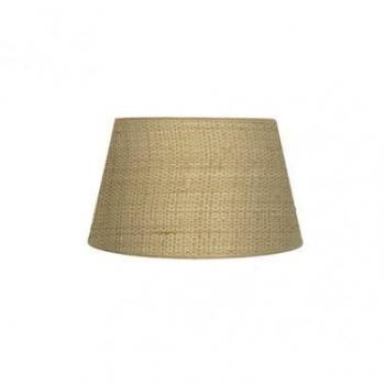 Pantalla Lámpara Conica Abierta Salma E27 Natural 30x22x17 cm - Decoración Moderna