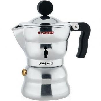 Alessi Moka Cafetera italiana de Aluminio 3 tazas