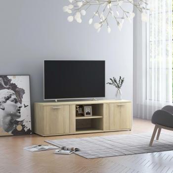 Mueble de TV madera contrachapada color roble 120x34x37 cm vidaXL
