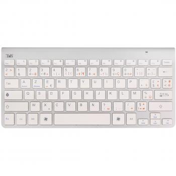 Teclado Bluetooth Universal K-Blue 3.0 Plata/Blanco