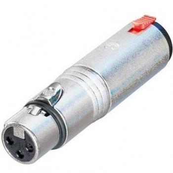 Neutrik NA3FJ XLR Female to 1/4 Stereo Jack Adaptor, 3 Pin XLR Female to 6.35mm Stereo Locking Jack Socket Adaptor