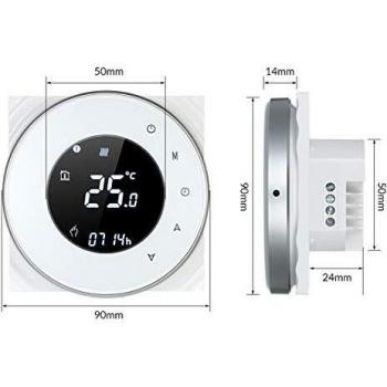 Termostato Wi-Fi para caldera de gas,Termostato inteligente con pantalla LCD