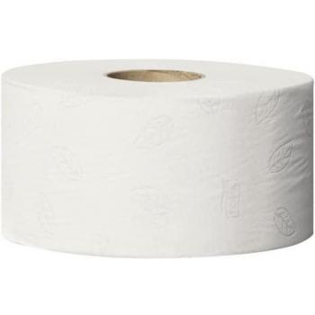 Papel Higiénico Industrial Mini Jumbo 2 Capas 160 Metros Blanco Compatible con Dispensador T2