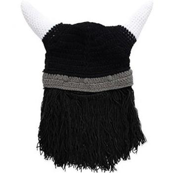 Bigood Bebé Gorra Fotográfica Para Niños 0~3 Meses de Punto Crochet con Borla Negro Vaco Negro