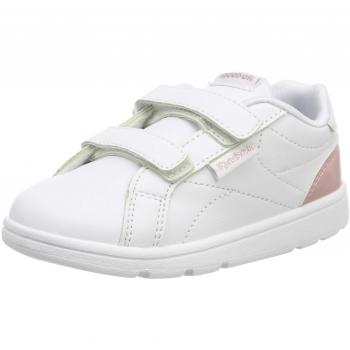 Reebok Royal Comp CLN 2V, Zapatillas de Gimnasia para Niñas, Rosa New Metallic/White/Pink, 24 EU