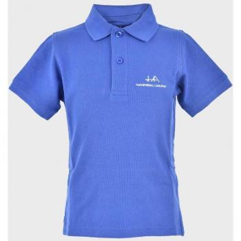 La Ormiga - Polo de niño azul en algodón con diseño clásico y manga corta