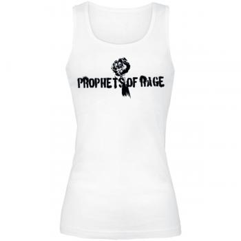 Prophets Of Rage White Stencil Fist Top Mujer Blanco XL
